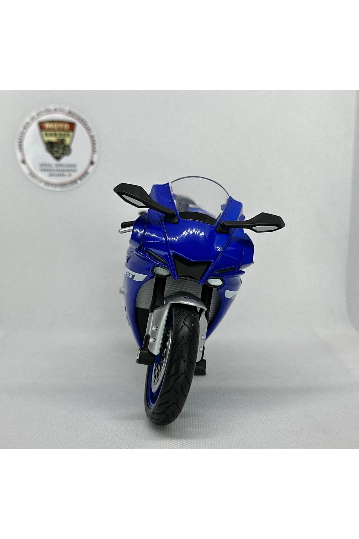 Yamaha YZF-R1 1:12 Ölçek Büyük Boy Diecast Model Motosiklet (Mavi) — fotoğraf 8