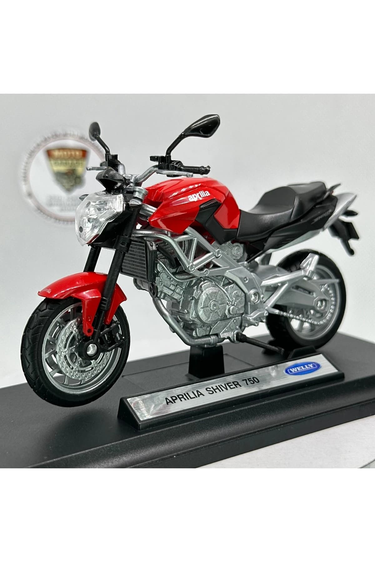 Aprilia Shiver 750 1:18 Diecast Maket Motor – Metal Model Motosiklet — fotoğraf 6