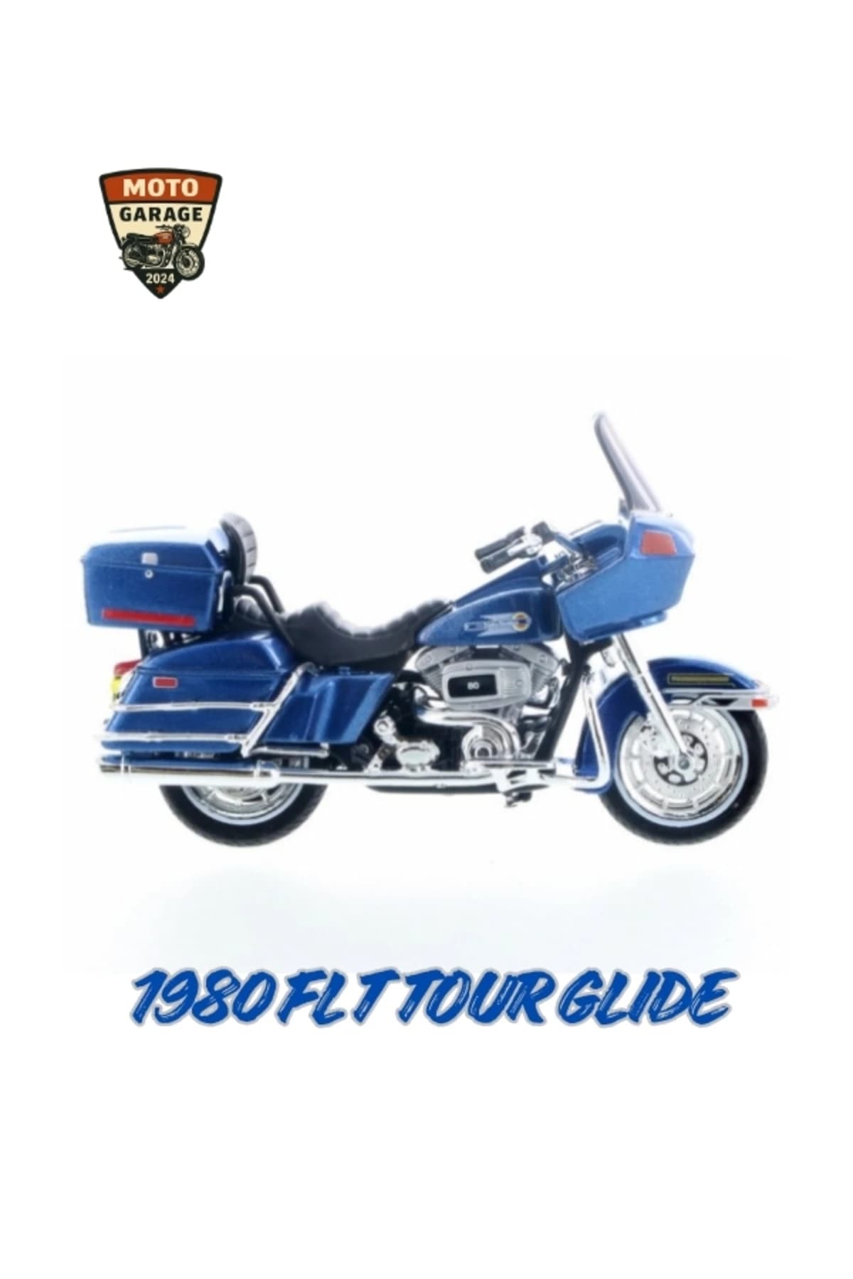 1:18 Harley-Davidson Efsanevi İkili Set - 1984 FXST Softail & 1980 FLT Tour Glide | Moto Garage 2024 — fotoğraf 5