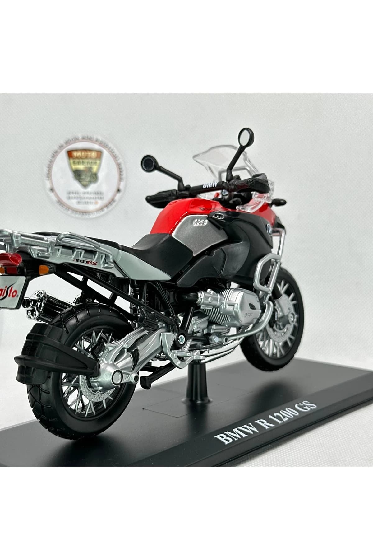BMW R1200 GS 1:12 Diecast Maket Motor – Metal Model Motosiklet — fotoğraf 3