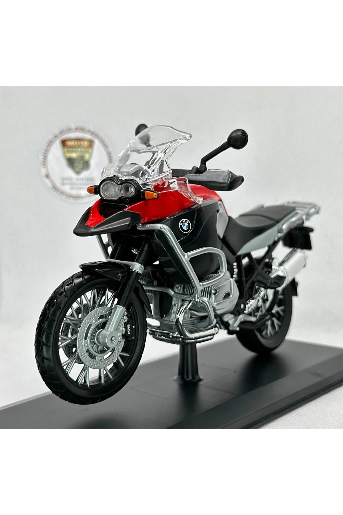 BMW R1200 GS 1:12 Diecast Maket Motor – Metal Model Motosiklet — fotoğraf 6