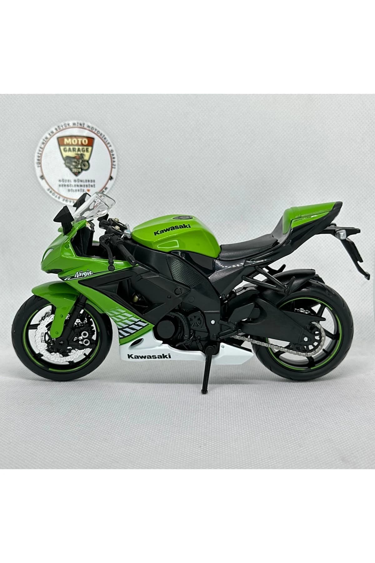 Kawasaki Ninja ZX-10R 1:12 Diecast Maket Motor – Lisanslı Metal Model Motosiklet — fotoğraf 5