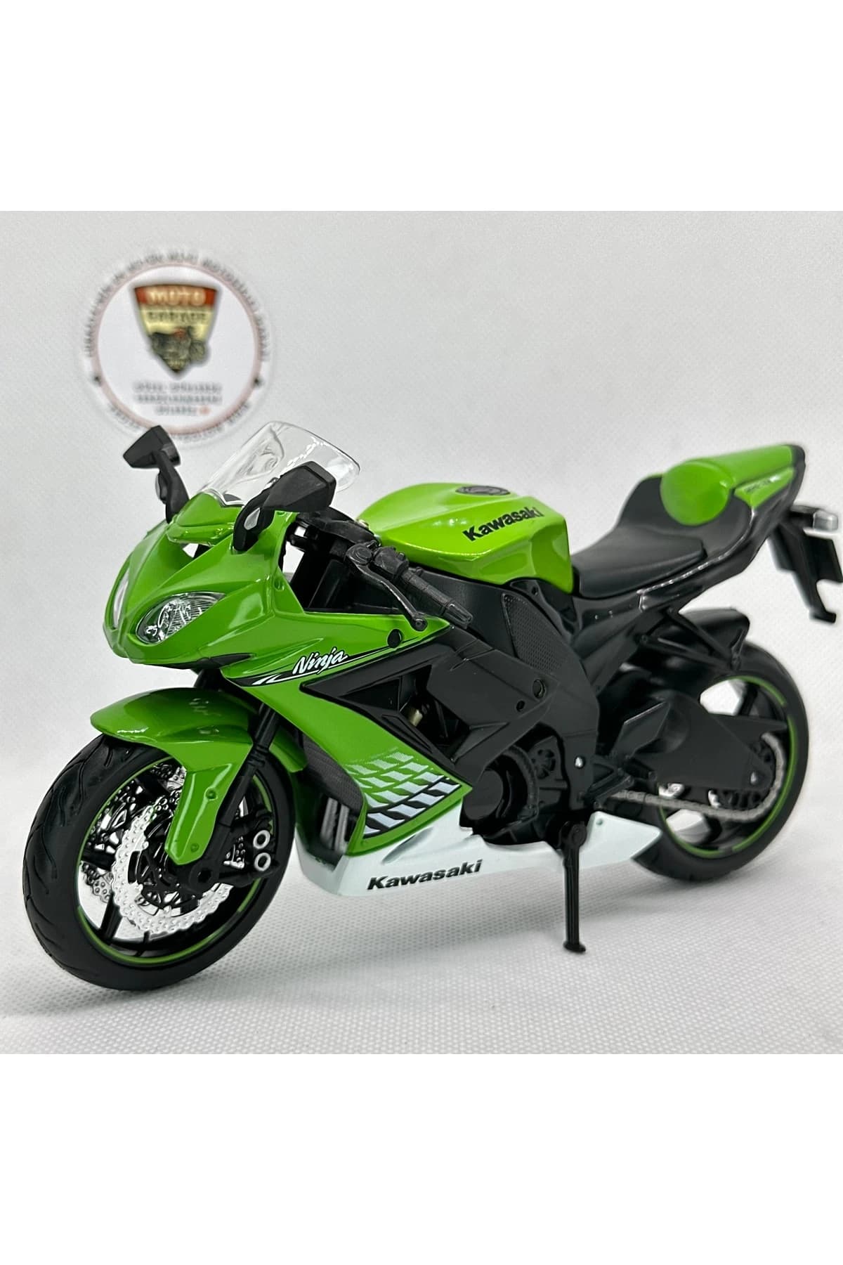 Kawasaki Ninja ZX-10R 1:12 Diecast Maket Motor – Lisanslı Metal Model Motosiklet — fotoğraf 6