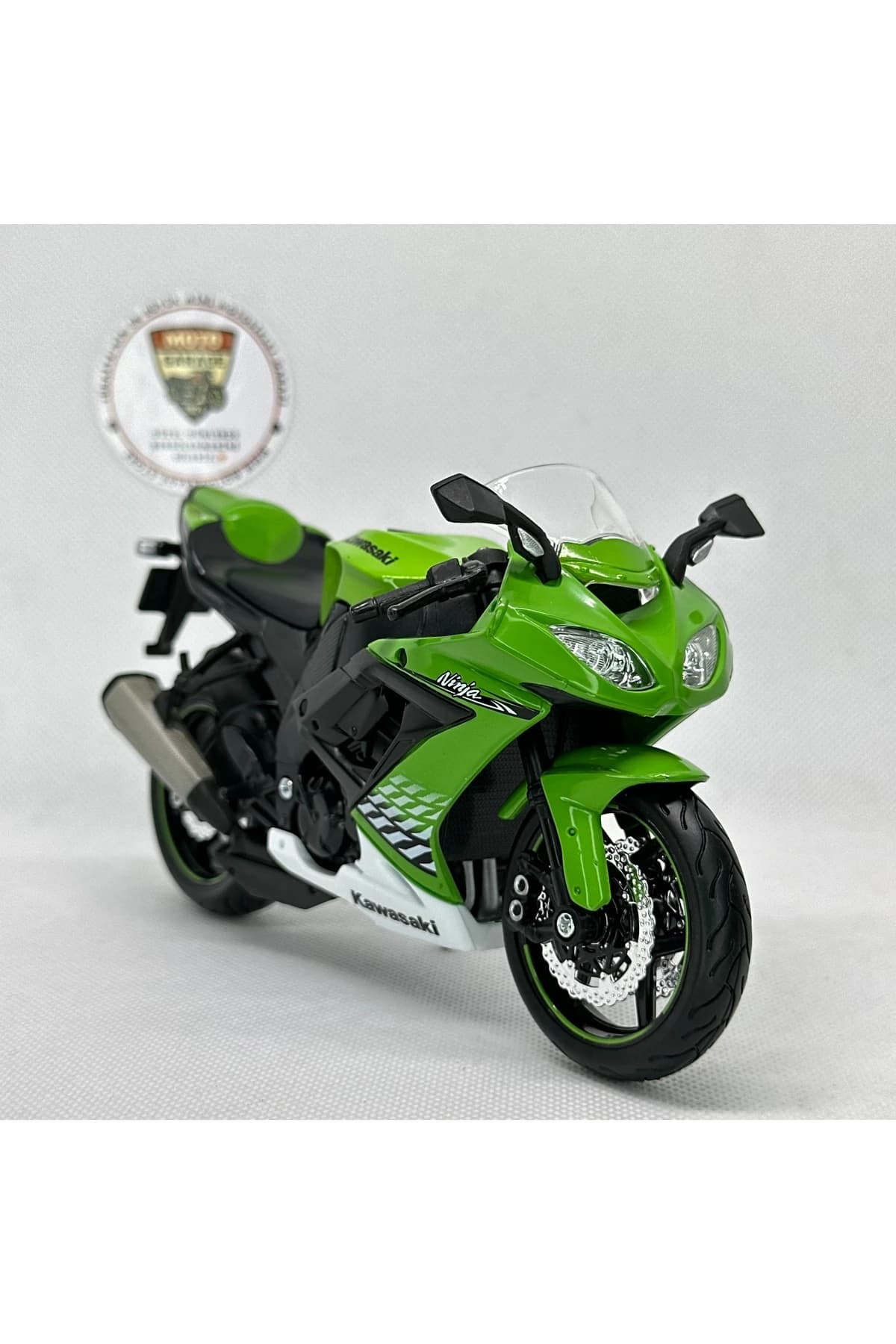 Kawasaki Ninja ZX-10R 1:12 Diecast Maket Motor – Lisanslı Metal Model Motosiklet