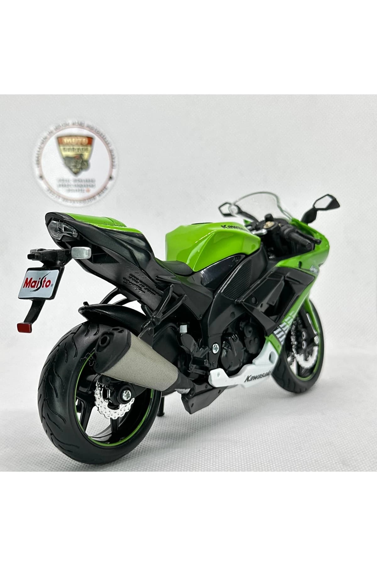 Kawasaki Ninja ZX-10R 1:12 Diecast Maket Motor – Lisanslı Metal Model Motosiklet — fotoğraf 3