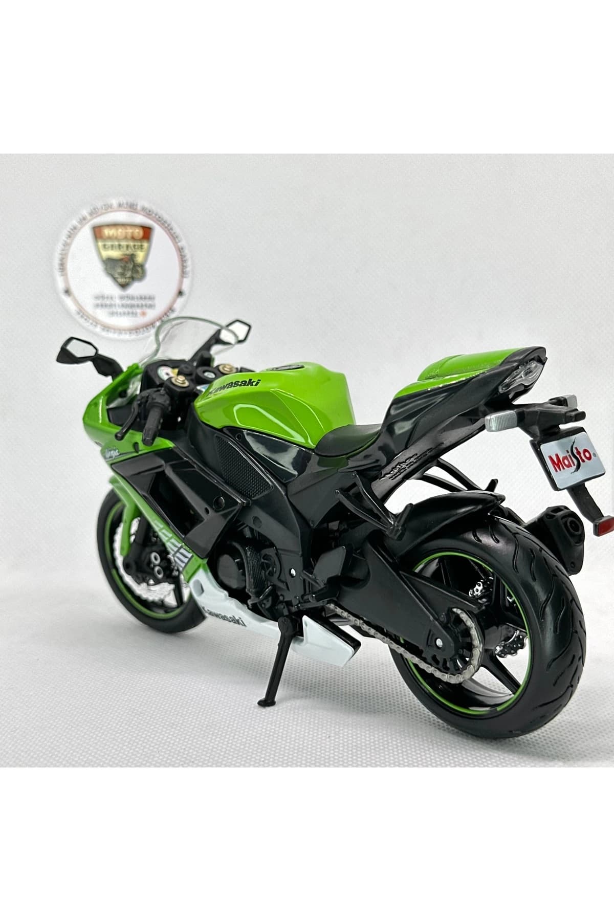 Kawasaki Ninja ZX-10R 1:12 Diecast Maket Motor – Lisanslı Metal Model Motosiklet — fotoğraf 4