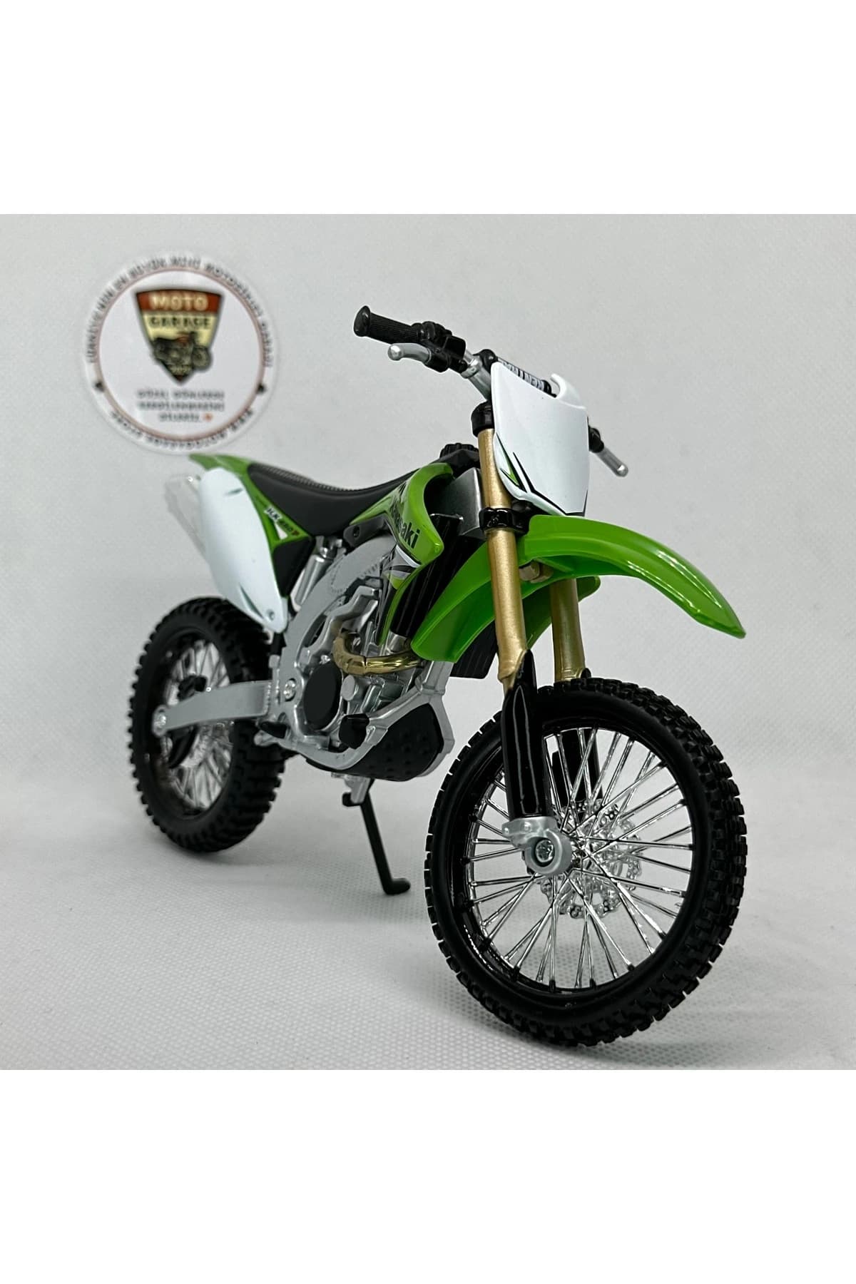 Kawasaki KX 450F 1:12 Diecast Maket Motor – Lisanslı Metal Model Motosiklet